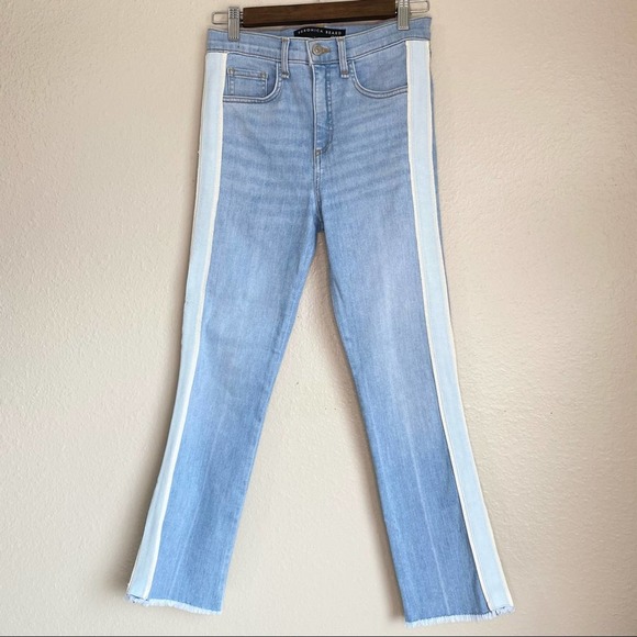 Veronica Beard High Rise Kick Flare Crop Jeans - Picture 5 of 12